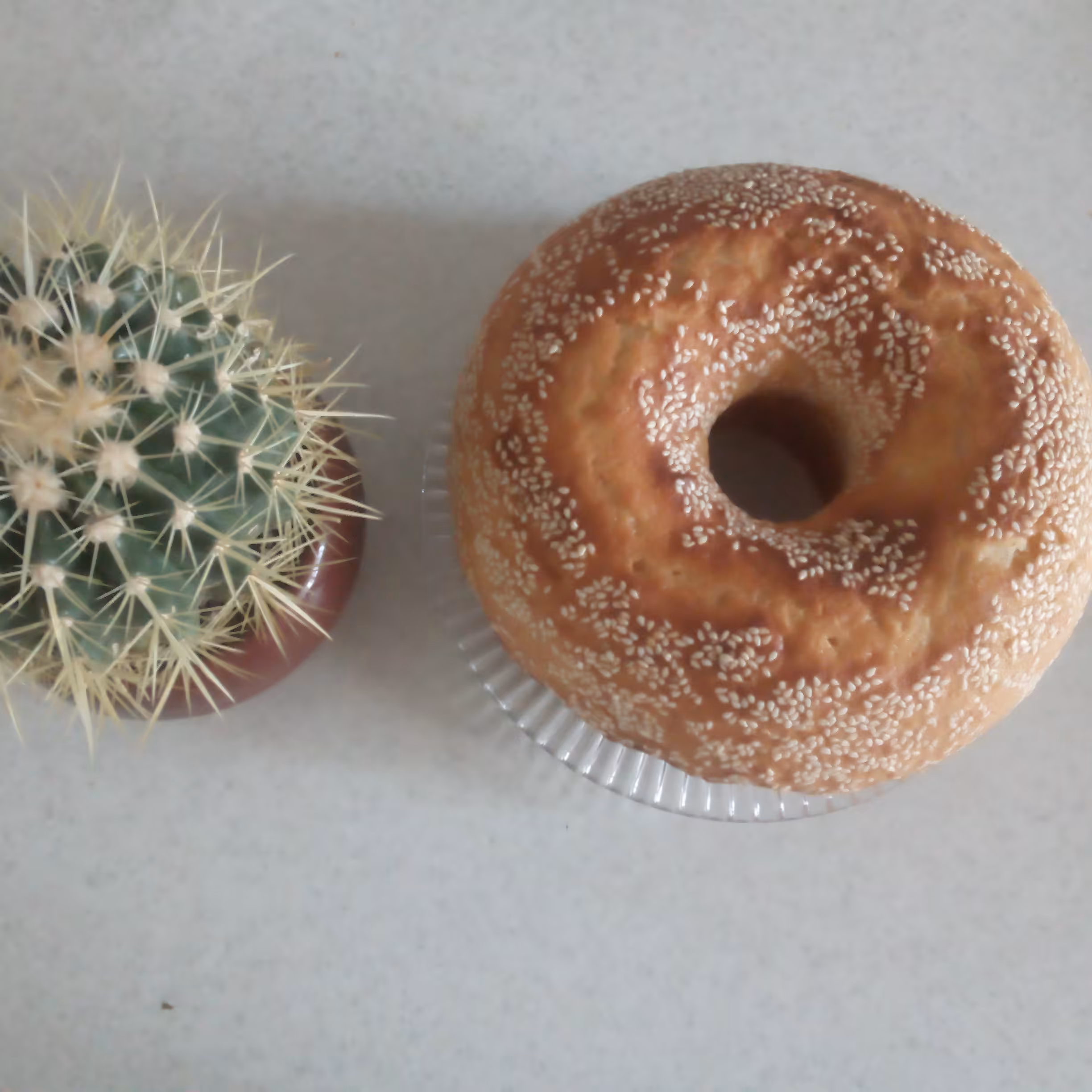 کیک کنجدی خانگی