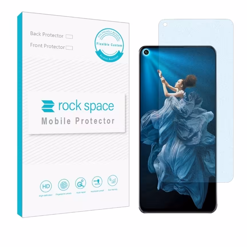  گلس نانو مات بلوکات (ضد اشعه آبی) و ضد ضربه گوشی آنر 20 برند راک اسپیس

