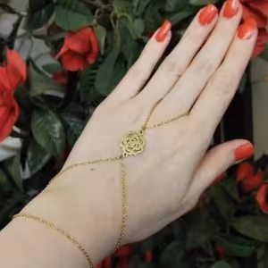 تمیمه تمام استیل گل رز