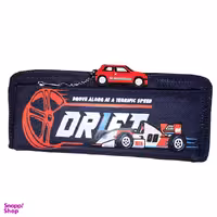 جامدادی برزنتی پسرانه طرح ماشین به همراه آویز سیلیکونی ماشین کد 2024