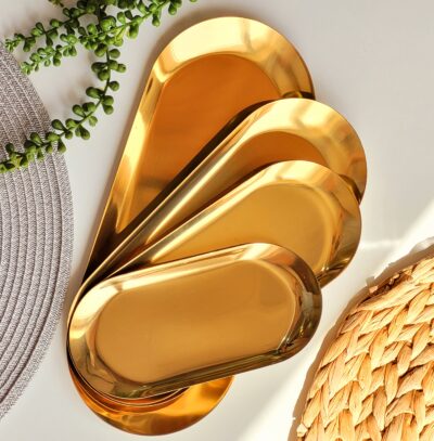 سینی طلایی 4 سایز