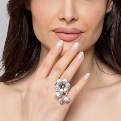 انگشتر گل کدSK15