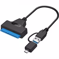 کابل تبدیل SATA به USB 3.0 و USB-C تایپ‌سی لمونتک
