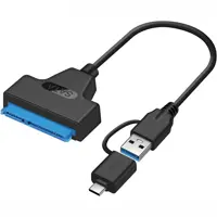 کابل تبدیل SATA به USB 3.0 و USB-C تایپ‌سی لمونتک