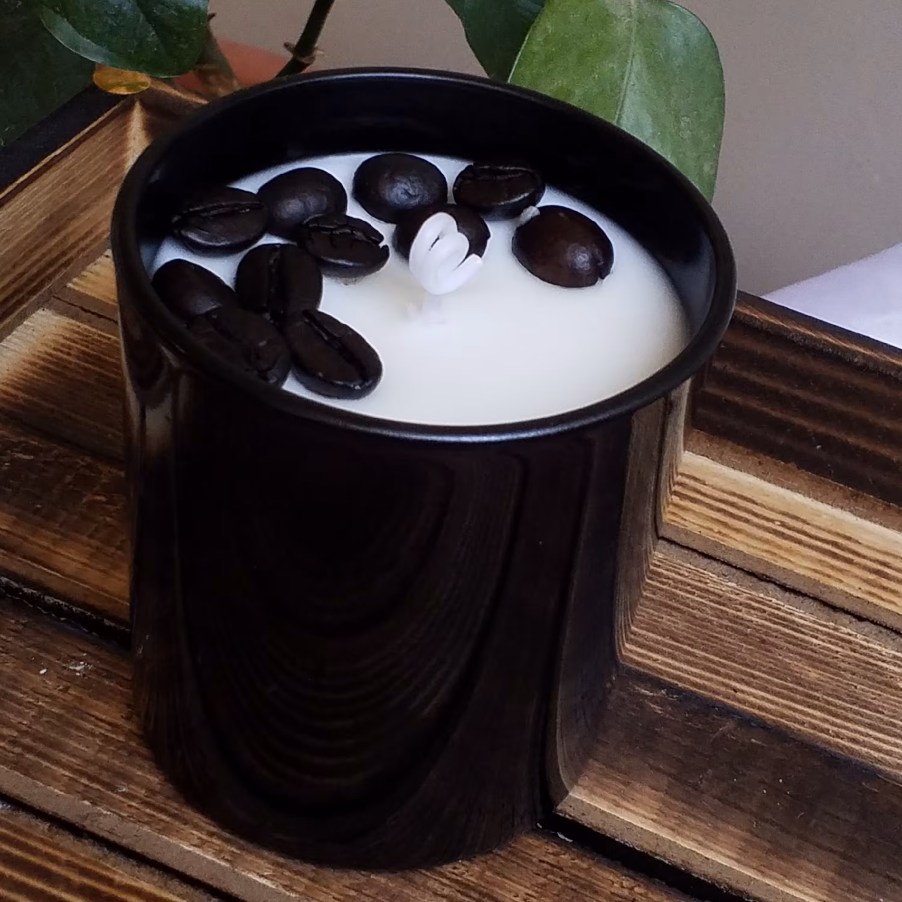 شات مشکی شمع قهوه