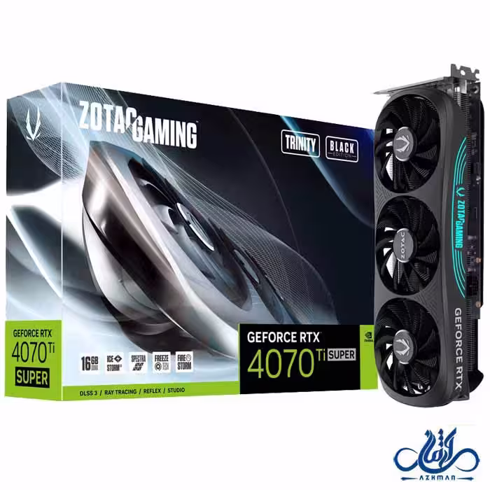 کارت گرافیک زوتک GeForce RTX4070 SUPER Trinity Black Edition 12GB GDDR6X