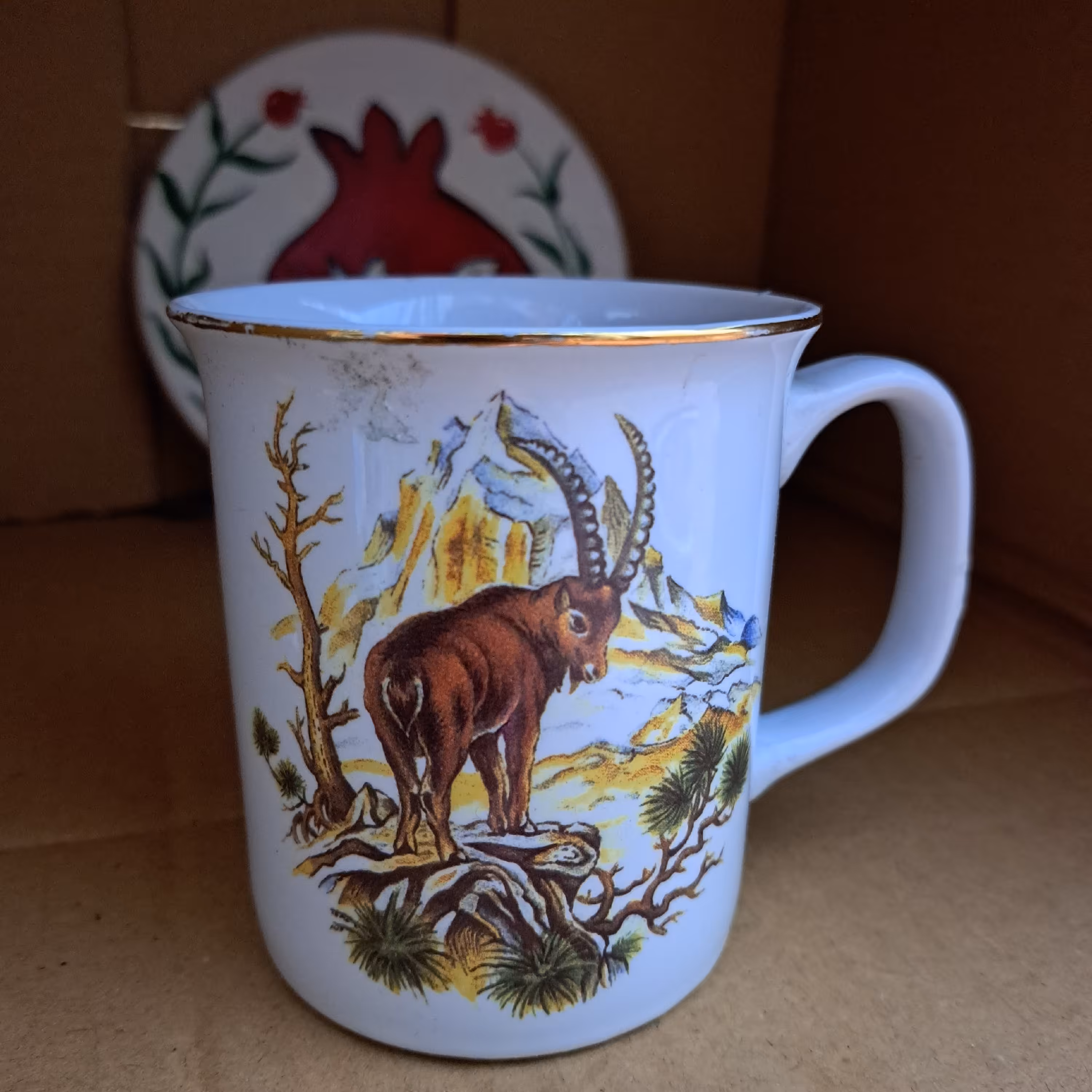 ماگ سرامیکی وارداتی طرح میش کوهی