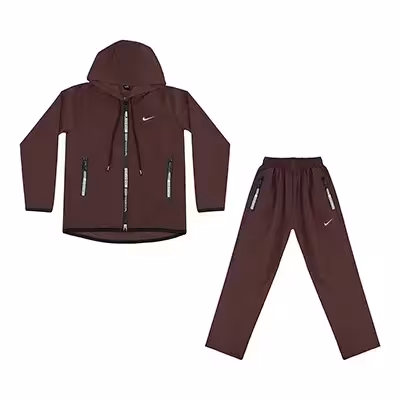 گرمکن شلوار بچه گانه آیرو کلاه دار طرح نایک|زرشکی