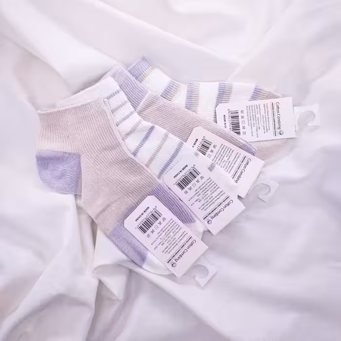 جوراب نخی راه راه