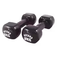 دمبل ایروبیک بانوان روکش‌ دار 10 کیلوگرمی رکورد مدل New - دو عددی