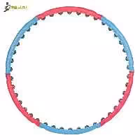 حلقه هولاهوپ بدن سازی Rejal مدل فضایی 01 ( آبی - صورتی )