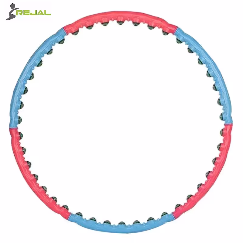 حلقه هولاهوپ بدن سازی Rejal مدل فضایی 01 ( آبی - صورتی )