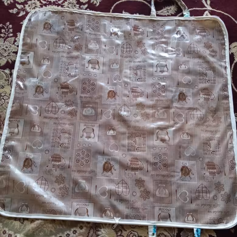 کیسه و سفره نان 4نفره دورو باسفره داخلی مقاوم و زیبا مناسب برای گردش وتفریح