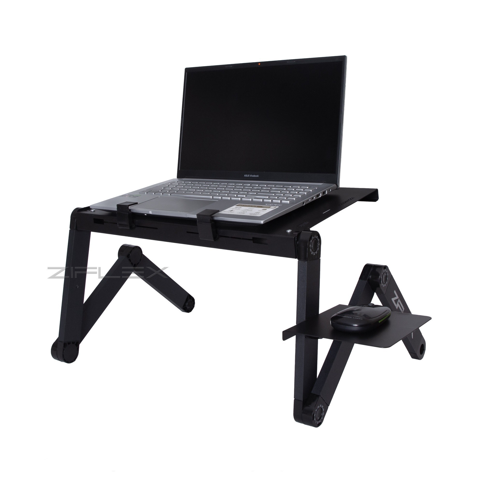 میز لپ تاپ تاشو ziflex مدل خوابیده و نشسته
