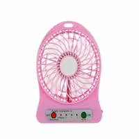 پنکه شارژی همراه رومیزی صورتی مدل F1860 