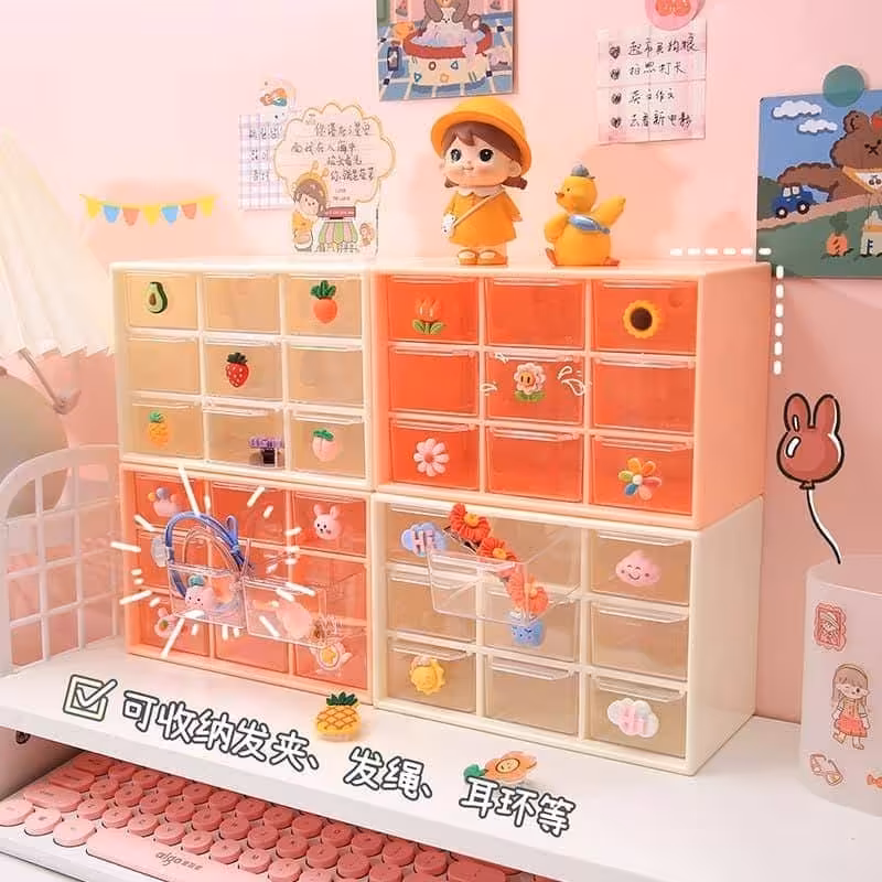 ارگانیزر رومیزی کشویی 9 تایی جنس بدنه پلاستیک ارسال فوری