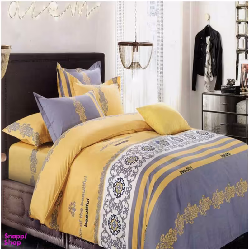 سرویس ملحفه مدل B2-10614 یک نفره 2 تکه