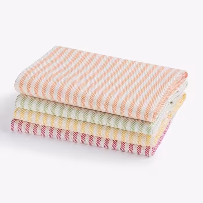 یک عدد دستمال نخی سنتی باف یزد مارک ابراهیمی سایز بزرگ