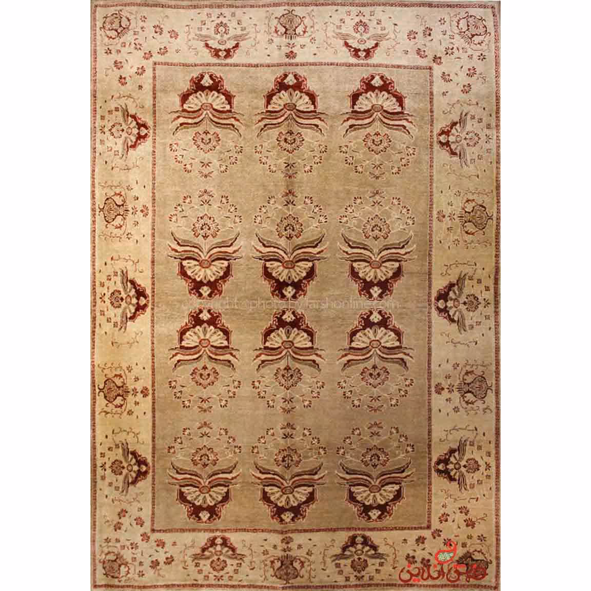 فرش دستباف کردستان نقره ای کد 107793