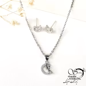 نیمست نقره ماه و فرشته عیار925