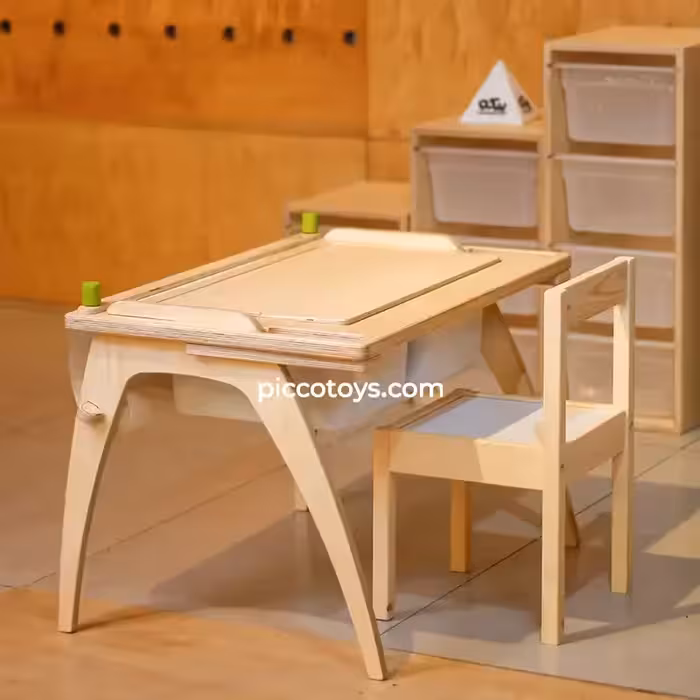 میز کودک مونته سوری به همراه رول کاغذ کد 30605559