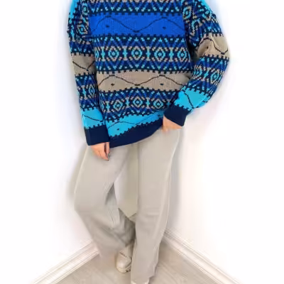 بلوز بافت نخ ترک مدل ژوایا