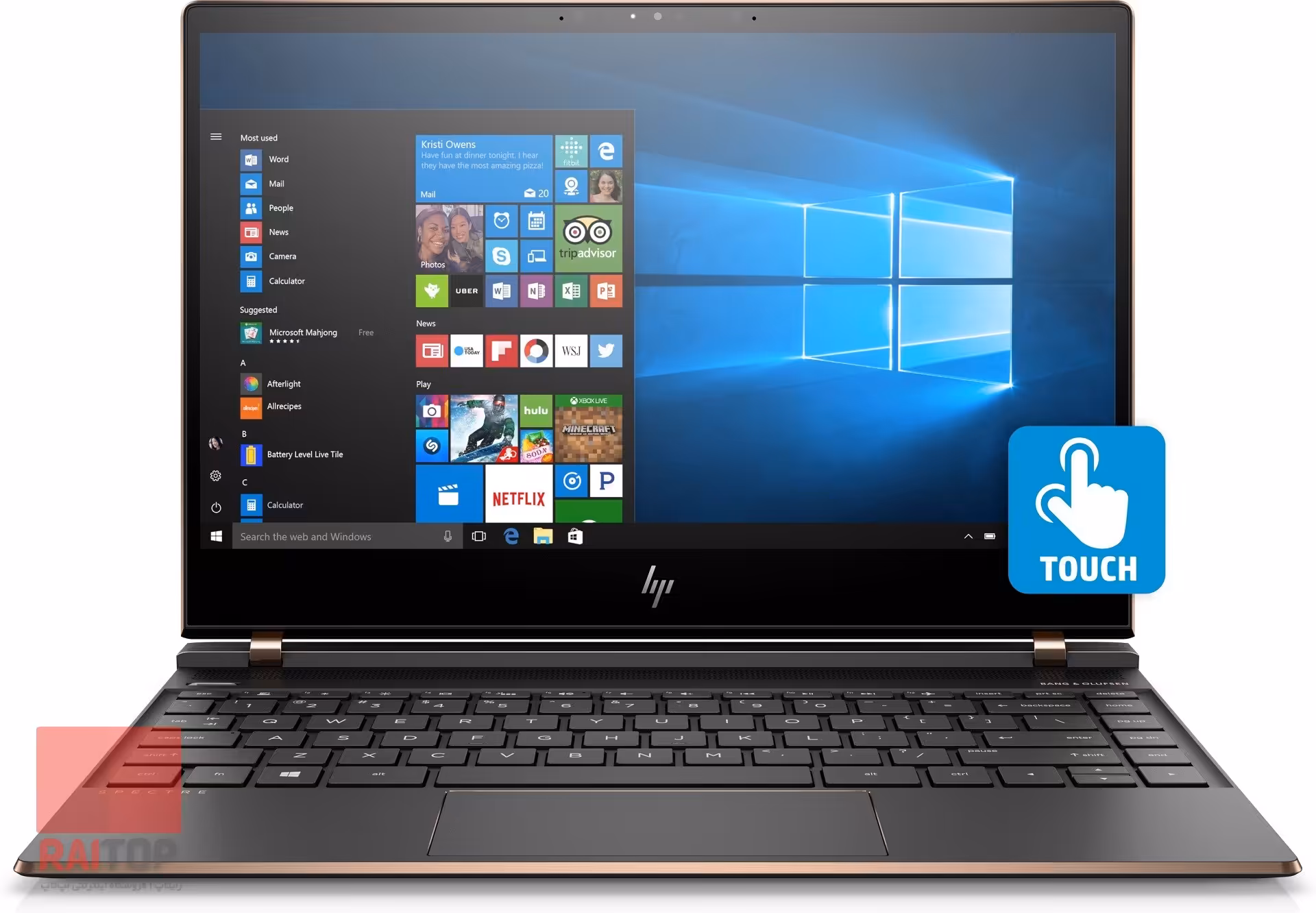 مشخصات، قیمت و خرید لپ تاپ 13 اینچی لمسی HP مدل Spectre - 13-af0 همراه با قلم