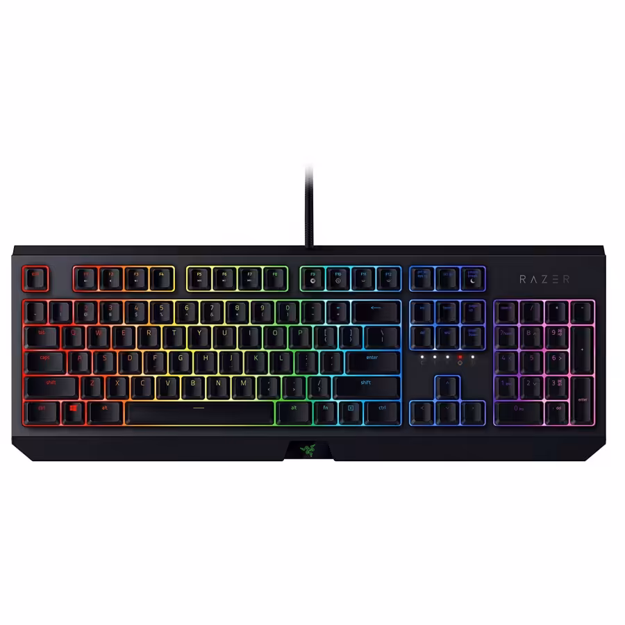 کیبورد مکانیکال مخصوص بازی ریزر مدل BlackWidow Green Switch