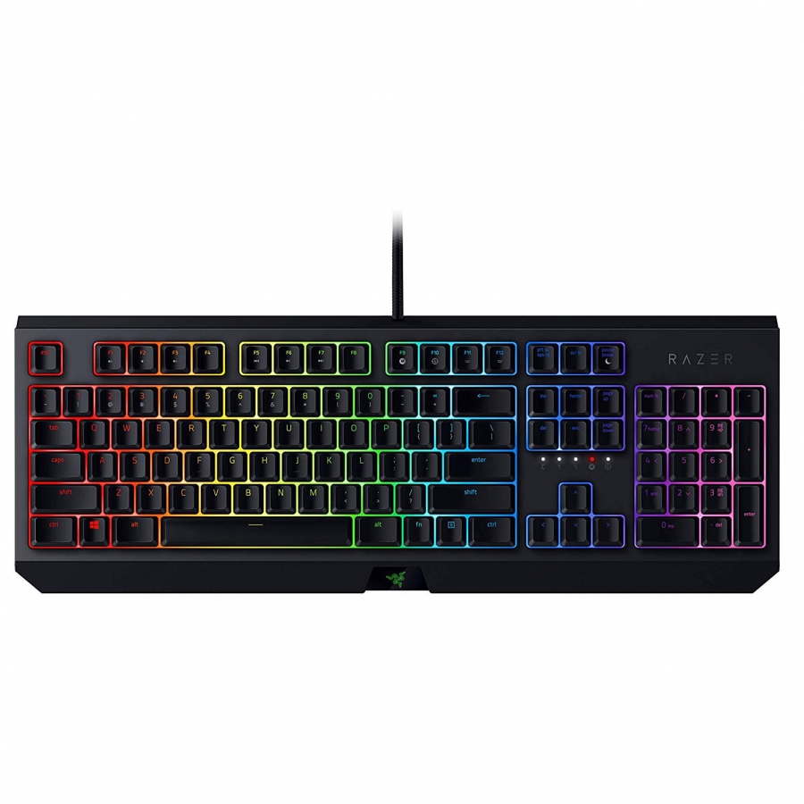 کیبورد مکانیکال مخصوص بازی ریزر مدل BlackWidow Green Switch