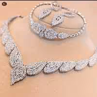 سرویس مارسا نقره 925 طرح جواهر ابکاری طلا