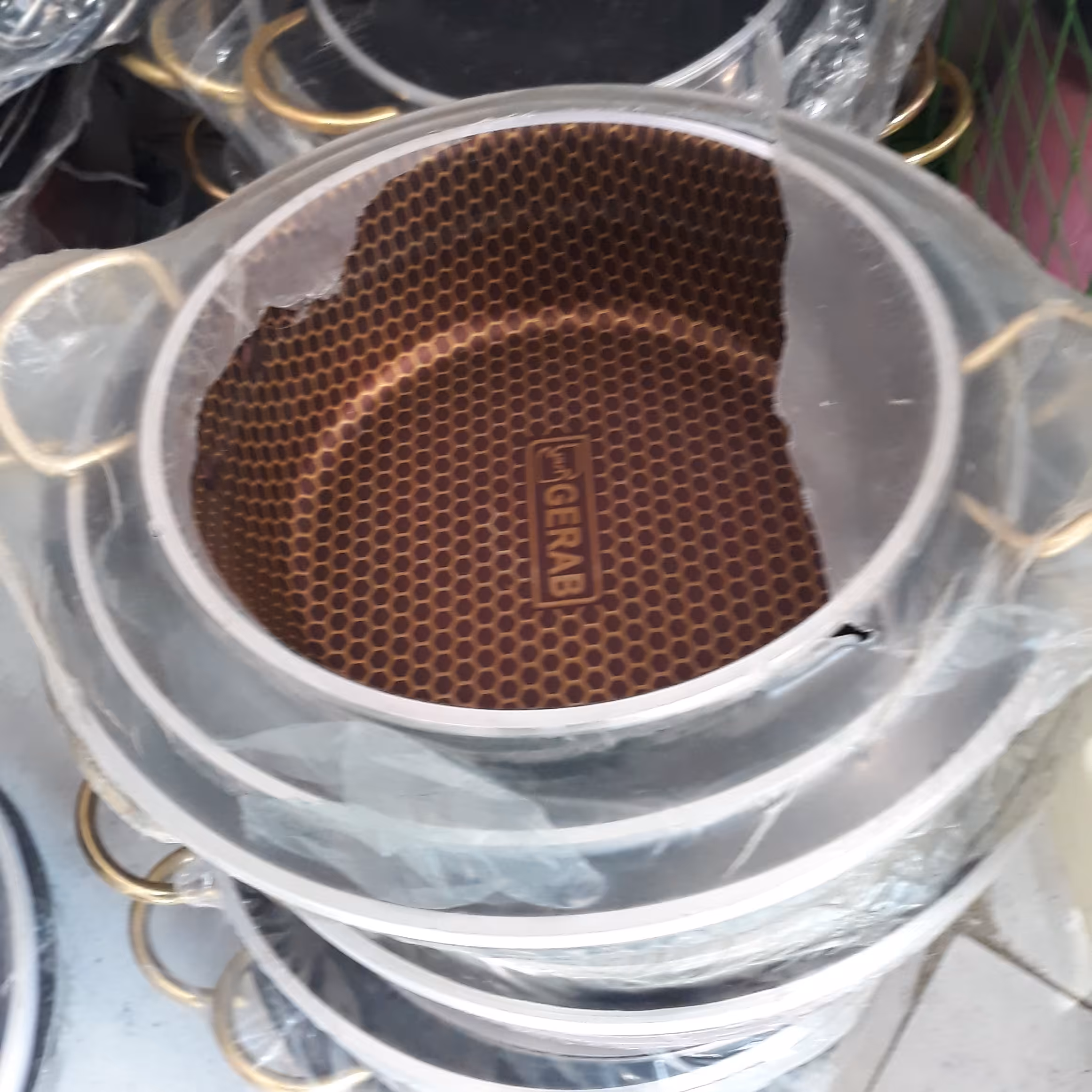 سرویس ماهیتابه دسته طلایی گراب