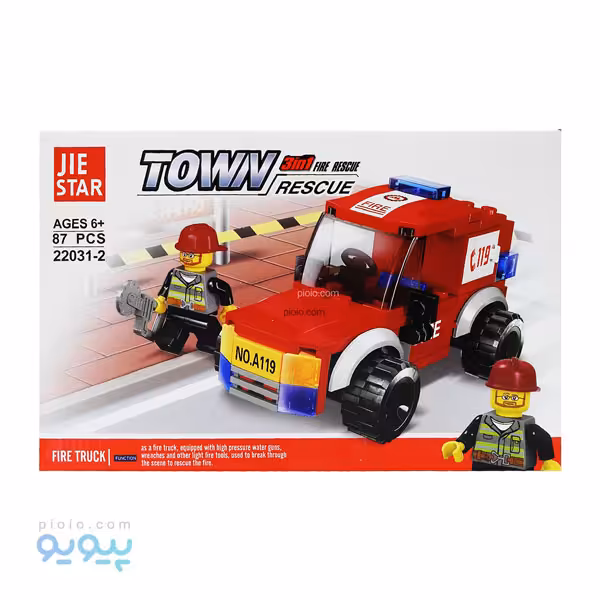 لگو ساختنی ماشین آتشنشانی کد 2-22031