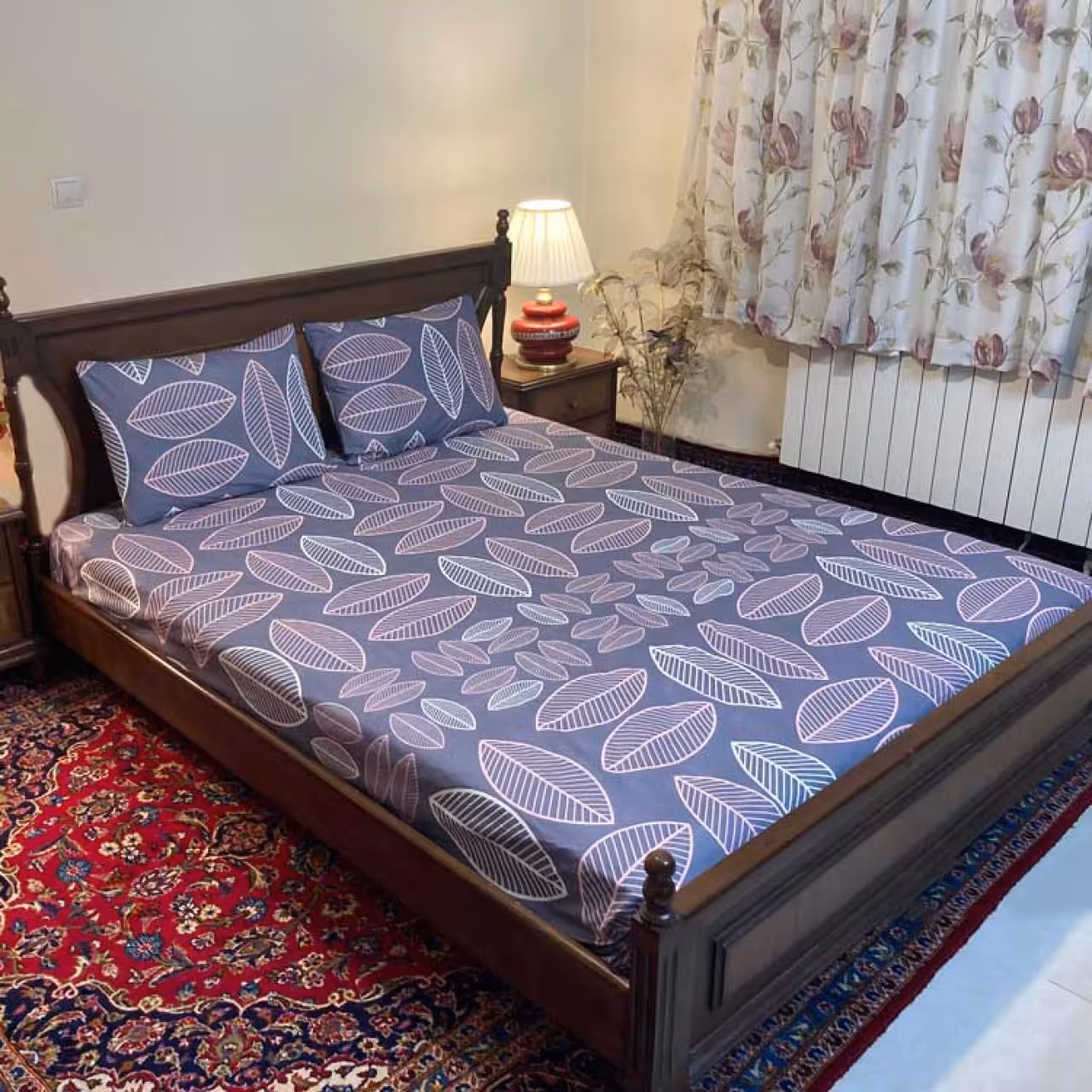 سرویس روتختی مدل کشدار مدل برگ ماکااو 2 نفره 3 تیکه عرض 160