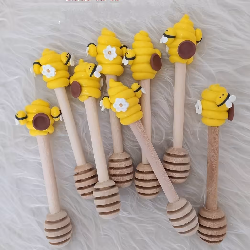 قاشق عسل طرح کندو عسل