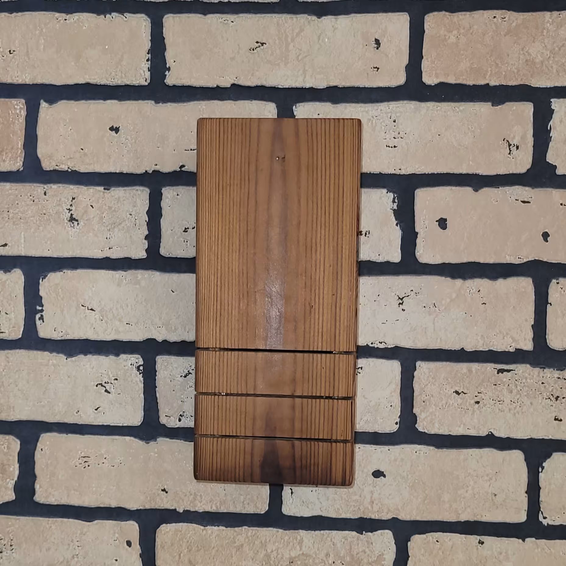 چراغ خواب چوبی دیواری نورمخفی ابعاد 25 در 11 در 11 سانت