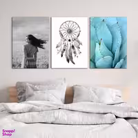 تابلو شاسی بکلیت طرح سرخپوستی و دریم کچر مدل SH-625 مجموعه 3 عددی