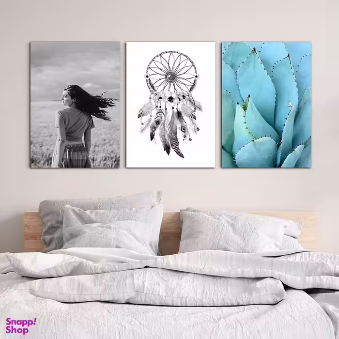 تابلو شاسی بکلیت طرح سرخپوستی و دریم کچر مدل SH-625 مجموعه 3 عددی