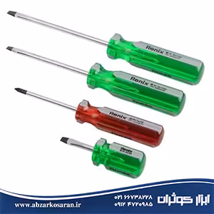 پیچگوشتی تکی دسته کریستال ضربهخور 100×5 چهارسو Ronix مدل RH-2850