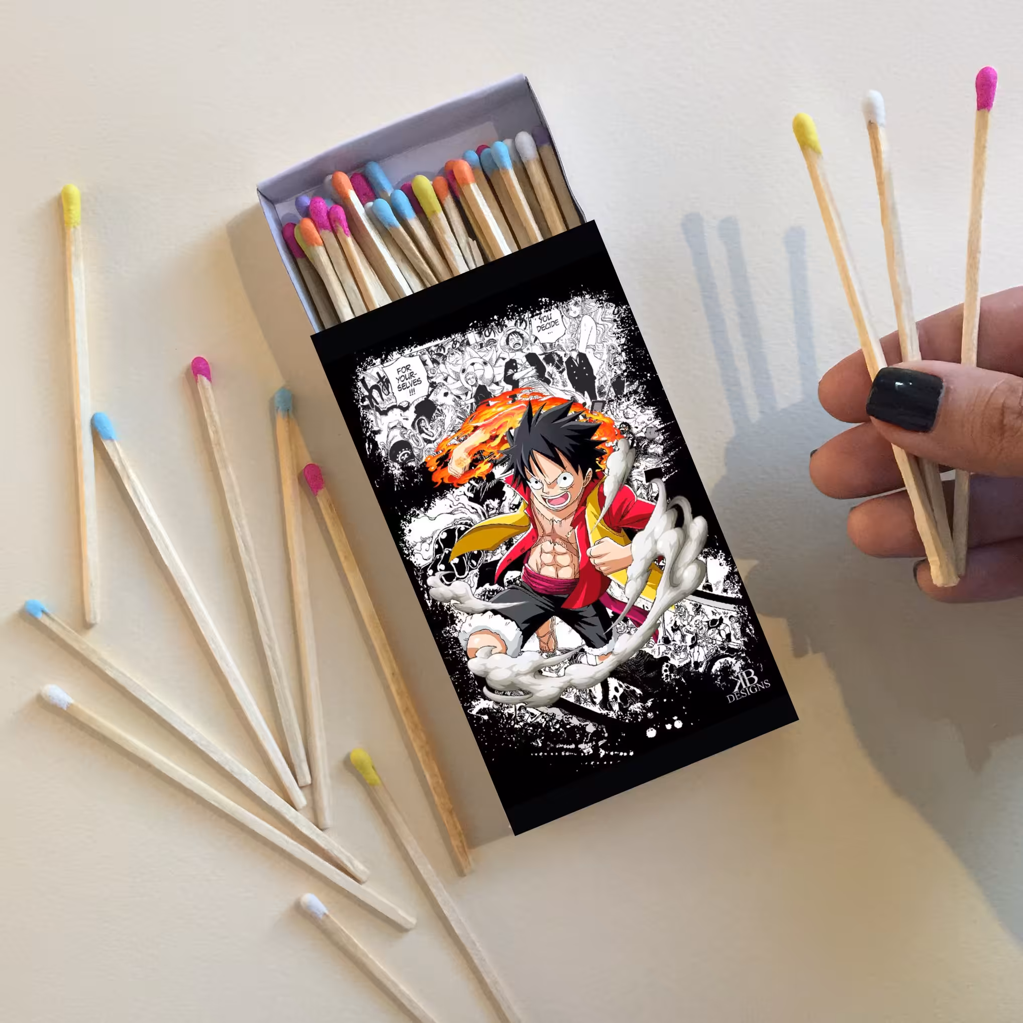 کبریت 10 سانتیمتری طرح انیمه سریالی one piece