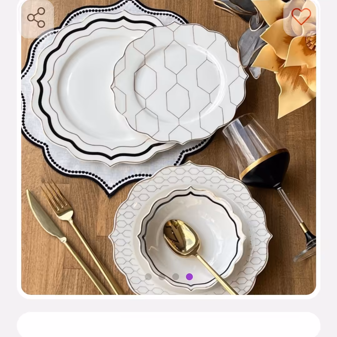 سرویس غذا خوری لبه دالبرمحصول paci ترکیه.. کیفیت فوق العاده عالی و تضمینی.بسیار زیبا