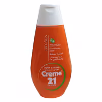 لوسیون بدن کرم 21 سری DRY SKIN مدل آلوئه ورا حجم 400 میلی لیتر
