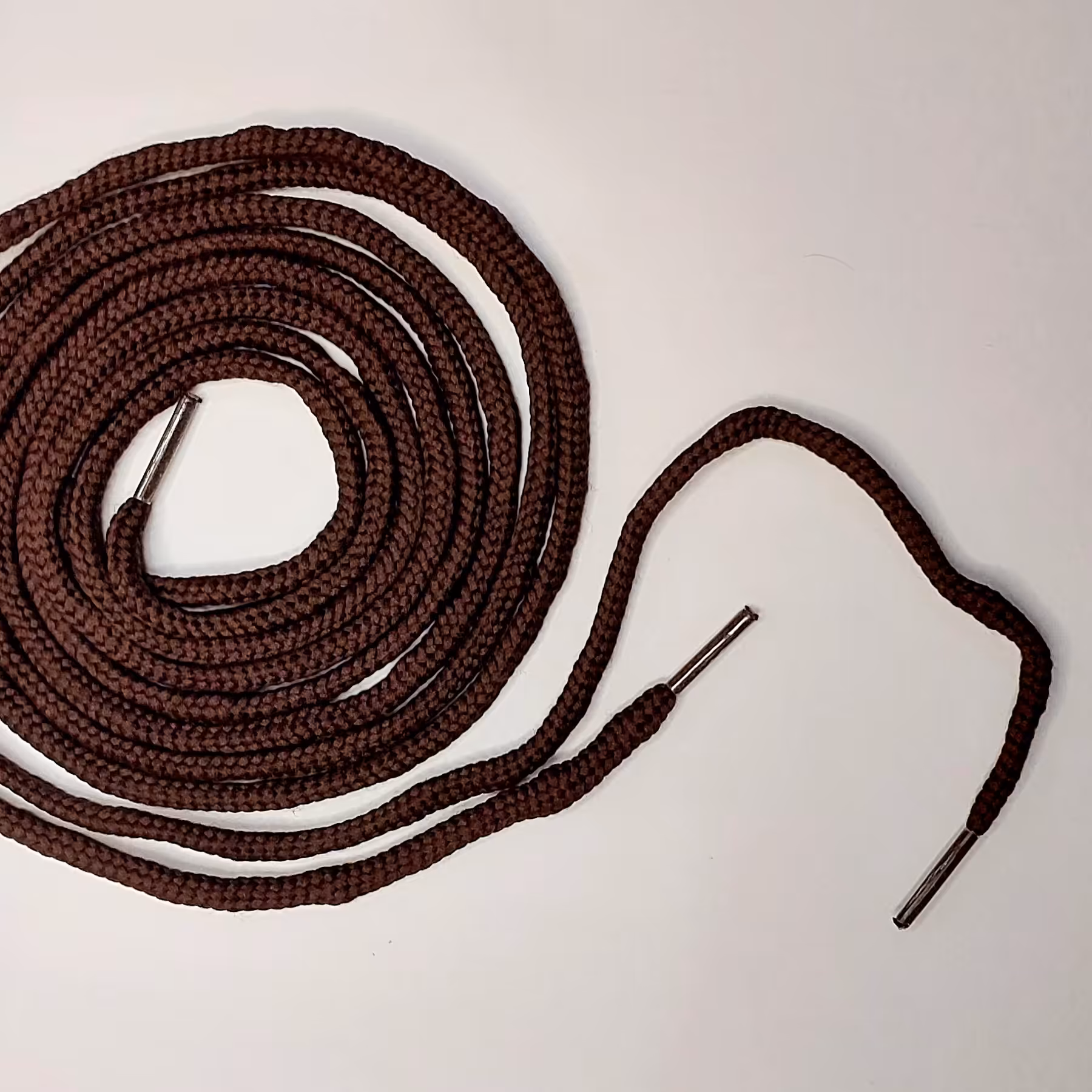 بند کفش (مدل گرد) قهوه ای تیره یک جفت (دو عدد) 110 سانت