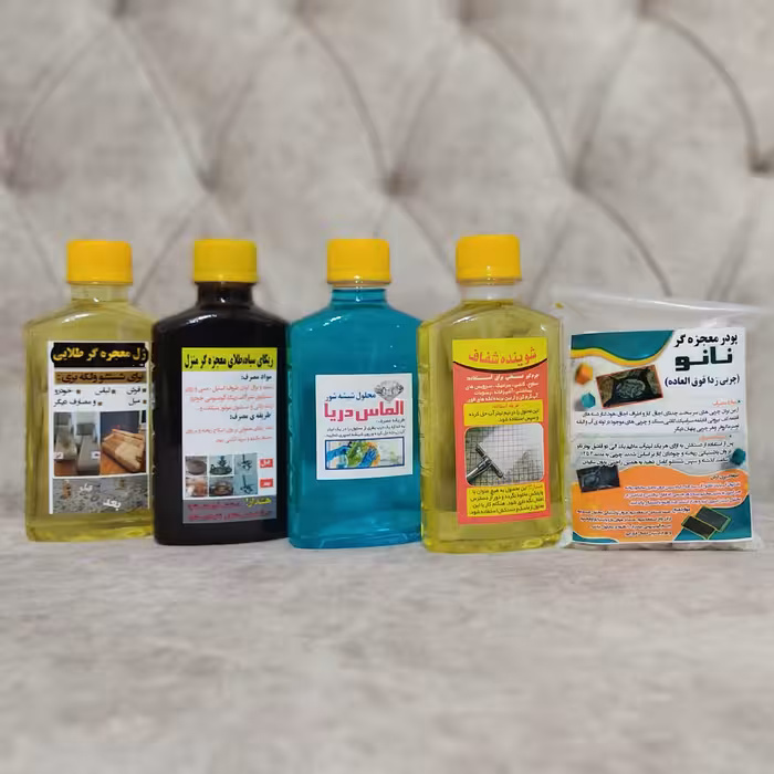 پک تمیز کننده محصولات نانو،پودر چربی زدا،ریکاسیاه،ریکا طلایی،جرمگیر و شیشه شور