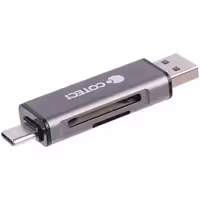 کارت خوان 2 سر Coteci مدل 82201 OTG Type-CCoteci 82201 OTG Type-C USB Card Reader