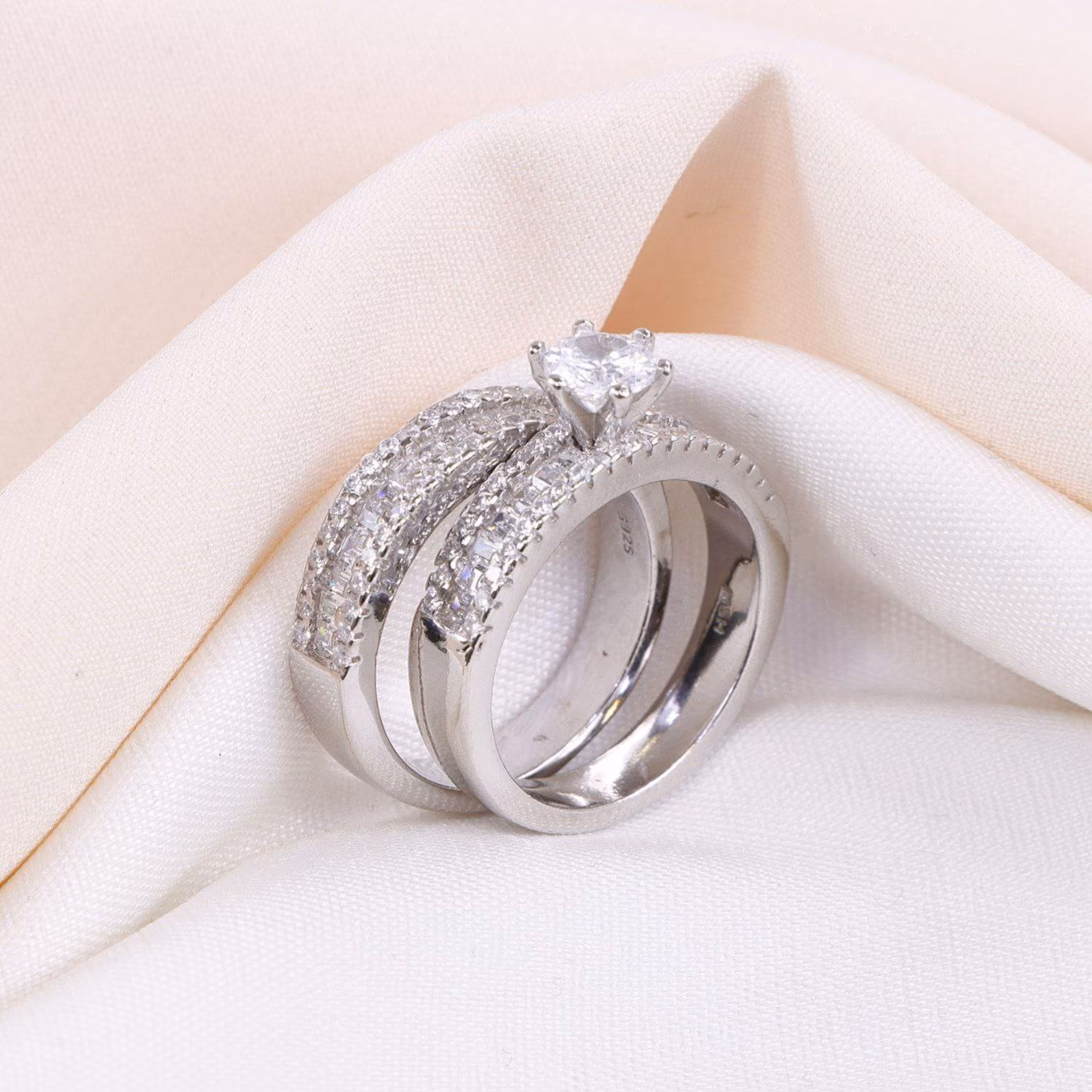 حلقه پشت حلقه نقره میکرو کد 17047-10.5