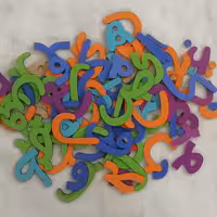 نشانه های فارسی با تمام اتصالات (ویژه معلمین) 11 سانت مگنت دار  مناسب برای آموزش. 177 قطعه