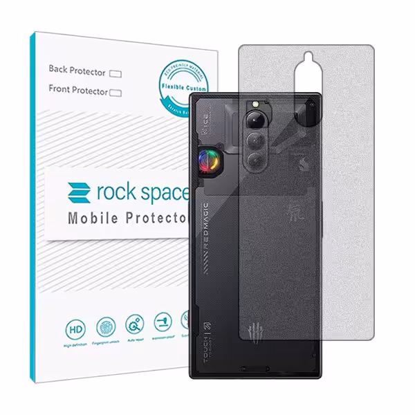 گلس محافظ پشت گوش زد تی ای Nubia Red Magic 8S Pro مدل نانو هیدروژل مات برند راک اسپیس کد 27930S