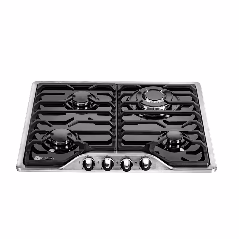 گاز رومیزی استیل شیشه درسا مدل ریتا DG2300-4(بیست و پنج ماه گارانتی)