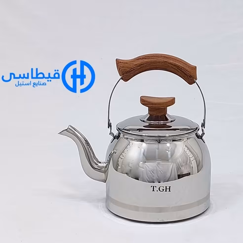 کتری استیل 3 لیتر کف چدن  برند قیطاسی تی جی اچ مدل 30705