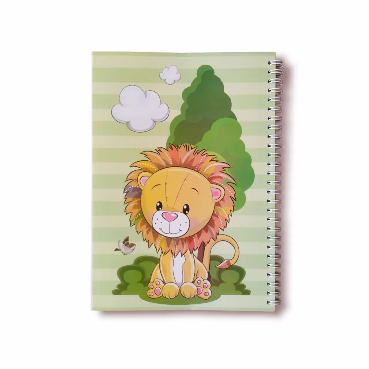 دفتر نقاشی حاشیه دار- طرح شیر جنگل